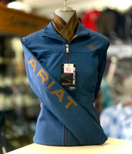 Load image into Gallery viewer, Ariat WOMEN&#39;S New Team Softshell Jacket - MARINE BLUE HEATHER
