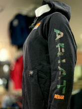 Load image into Gallery viewer, Rebar Camo Flag Full Zip Hoodie - Charcoal heather
