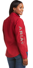 Load image into Gallery viewer, Ariat Women&#39;s New Team Softshell Jacket - RED CHEETAH ( RHUBARB )