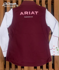 Ariat Women's New Team Soft-shell Vest - Windsor Wine