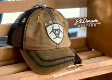 Load image into Gallery viewer, Ariat cap - brown distressed cap