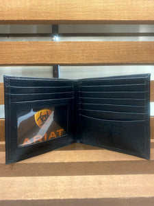 Ariat® Men's Shield Logo Bifold Wallet - Black