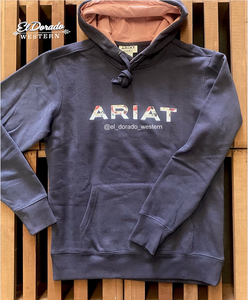 Ladies Ariat REAL ARIAT FLORAL HOODIE- PERISCOPE