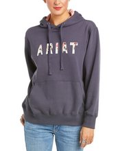 Load image into Gallery viewer, Ladies Ariat REAL ARIAT FLORAL HOODIE- PERISCOPE