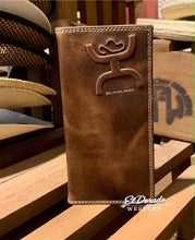 Load image into Gallery viewer, Hooey Rodeo Wallet - Hooey signature Rodeo Distressed Brown