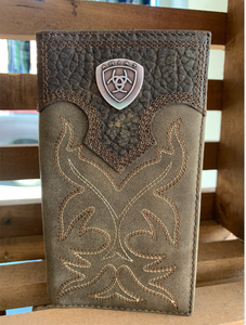 Ariat Rodeo Wallet/Checkbook cover - Ariat Shield Concho