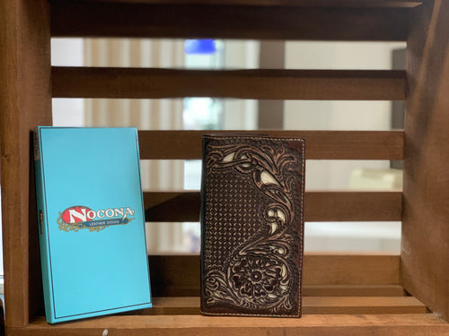 Nocona Rodeo Wallet/Checkbook cover - Embossed