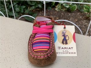 Infant Ariat Lil' Stompers - Brown/Pink serape