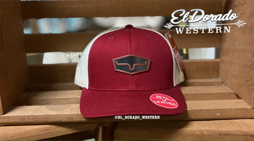 Kimes Ranch cap - BOX SEATS TRUCKER - BURGUNDY