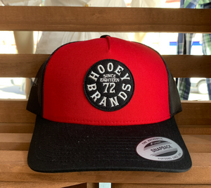Hooey "Pioneer" Cap - RED/BLACK