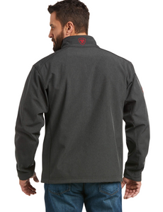 Ariat Men's Logo 2.0 Softshell Jacket - Charcoal / Americana
