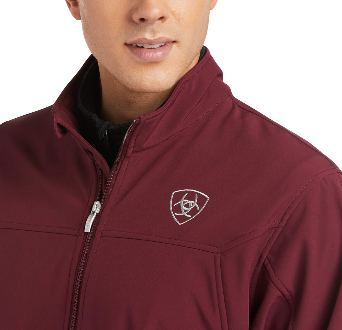 Ariat Men s New Team Softshell Jacket Windsor Wine Dorado Western
