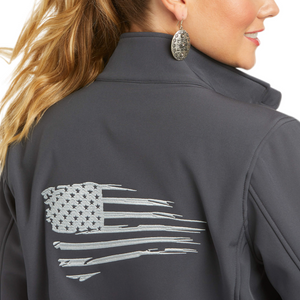Ariat Women's REAL Team Patriot Softshell Jacket - Grey