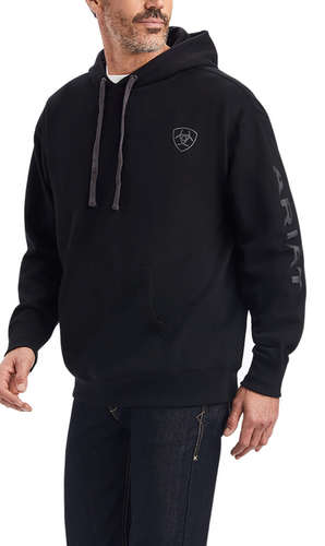 Ariat Men's  Logo Hoodie - Black