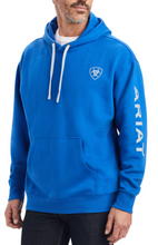 Load image into Gallery viewer, Ariat Men&#39;s Logo Hoodie - Cobalt (Blue)