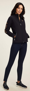 Ariat Women's New Team Softshell Jacket - BLACK/LEOPARD