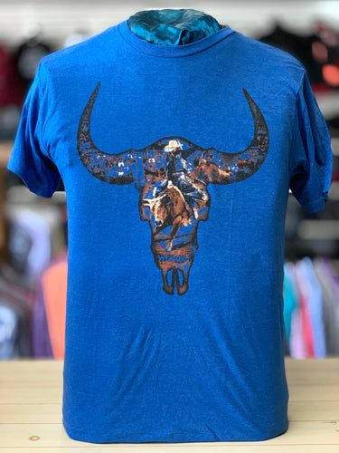 Wrangler Steer Skull/Bull rider T-Shirt