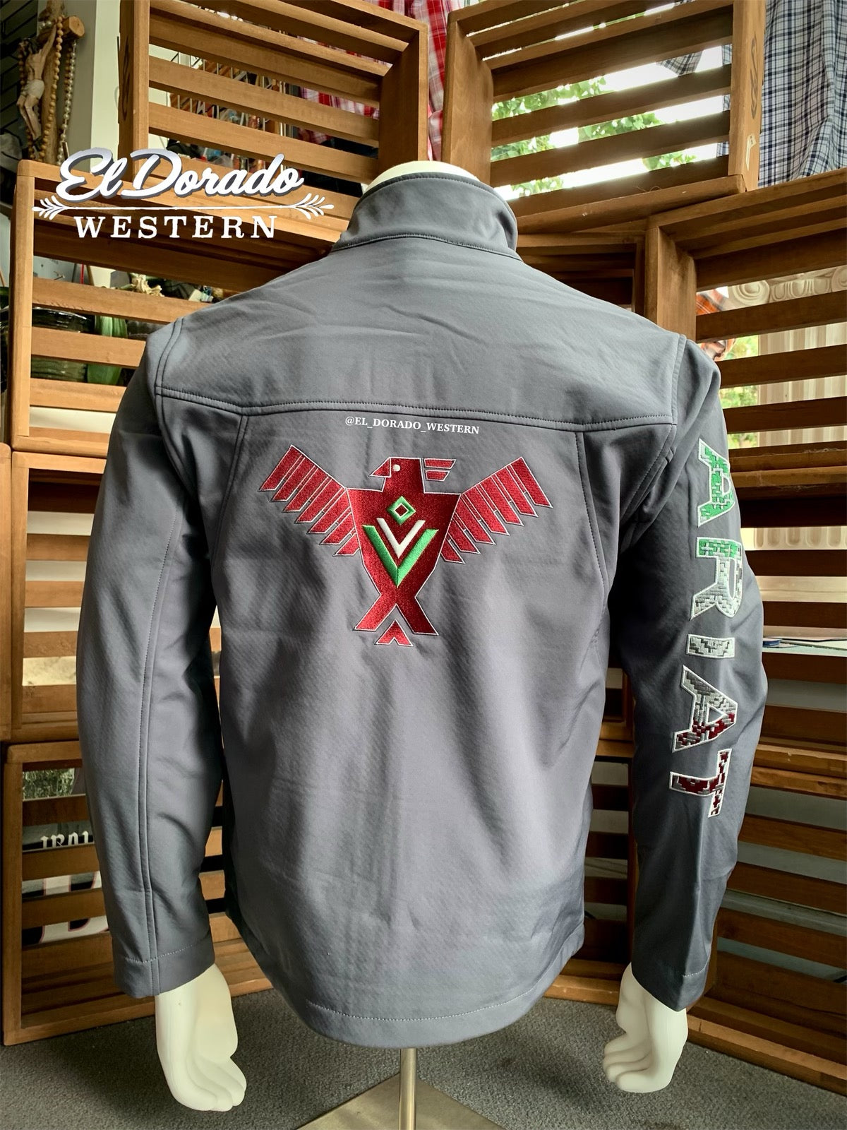 Ariat Men's New Team Softshell Jacket - Thunderbird Grey