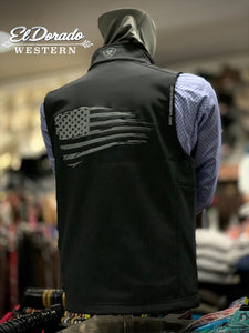 Ariat Men’s Logo 2.0 Patriot Softshell Vest Black