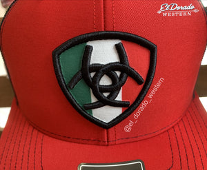 Ariat Cap - Ariat Shield Mexico Red