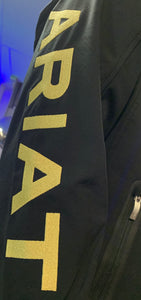 Ariat Men Softshell Jacket -  Black / Gold logo ( Dorado)
