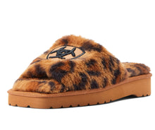 Load image into Gallery viewer, Ariat women Cozy Chic Square Toe Slipper - FUZZY LEOPARD PRINT