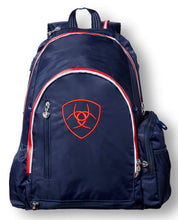 Load image into Gallery viewer, Ariat Ring Backpack - Navy/Red