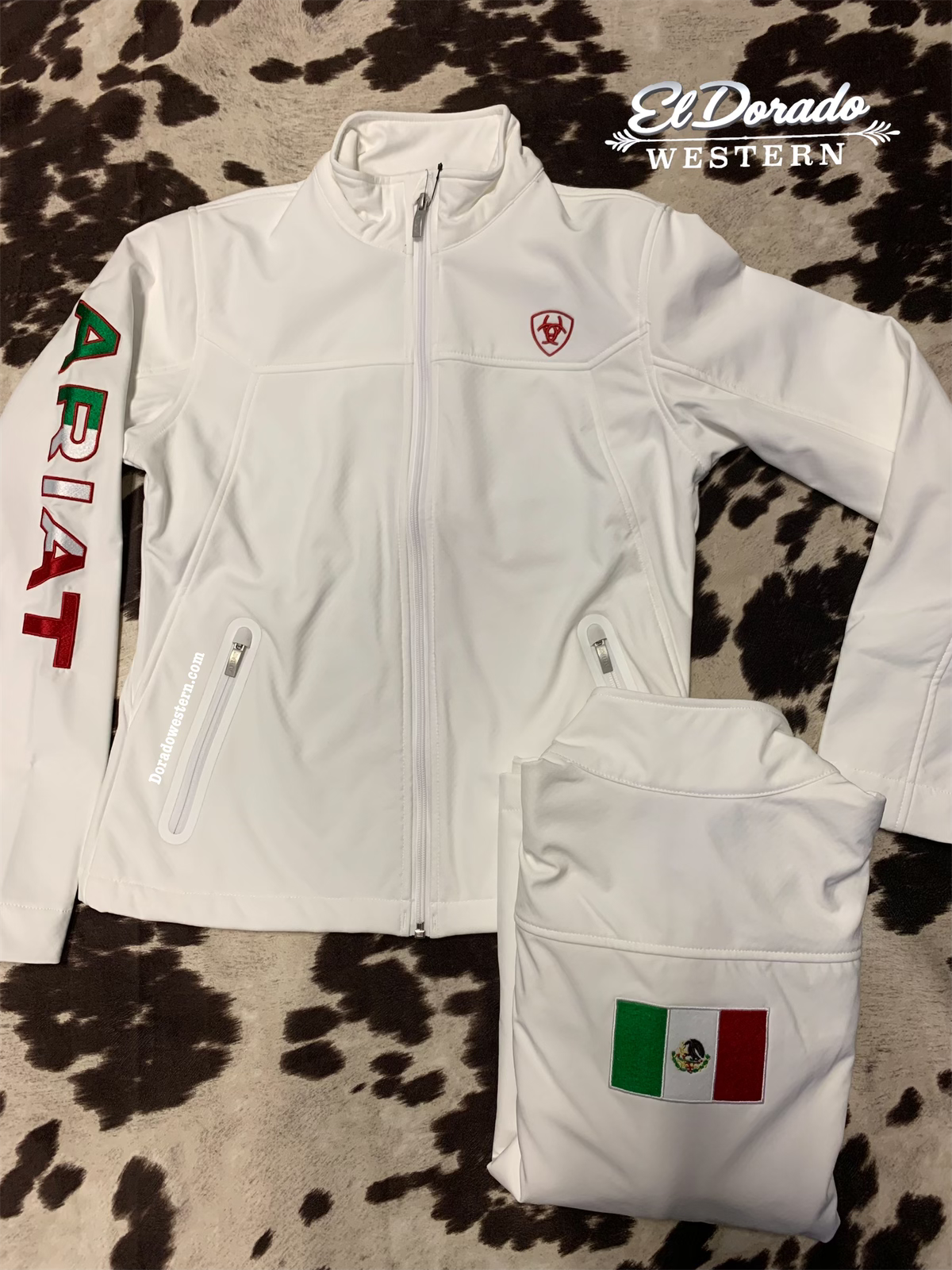 Ariat Women's Classic Team Softshell Mexico Jacket, Black