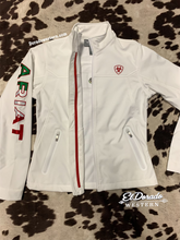 Load image into Gallery viewer, Ariat Women classic team softshell jacket - White Mexico