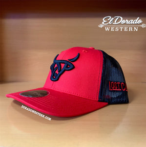 Lost Calf cap - Watusi (Red / Black)