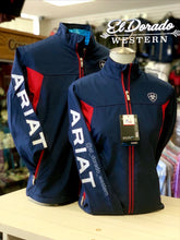 Load image into Gallery viewer, Ariat Men New team softshell - Navy/White