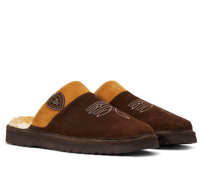 Ariat men Silversmith Square Toe Slipper - Chocolate