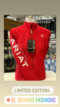 Load image into Gallery viewer, Ariat Women Classic Team Softshell Jacket - Red / white