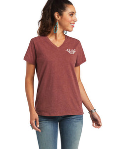 Women’s REAL Relaxed Longhorn Tee - Roasted Russet