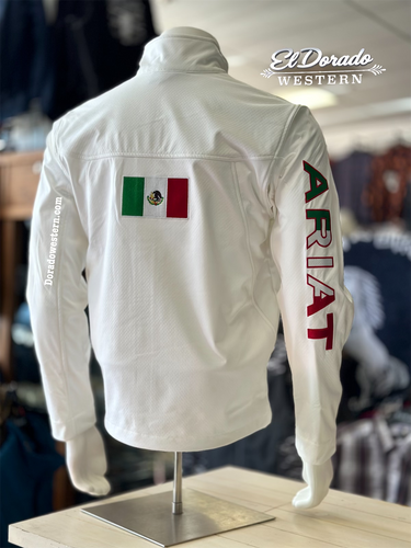 Ariat Mens Softshell Jacket - White/Mexico
