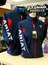 Load image into Gallery viewer, Ariat Women New Team Softshell - Navy/Red/White