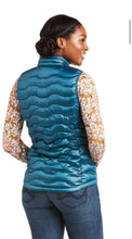Load image into Gallery viewer, Ariat women ideal 3.0 down vest - iridescent Eurasian teal