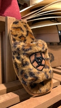 Load image into Gallery viewer, Ariat women Cozy Chic Square Toe Slipper - FUZZY LEOPARD PRINT