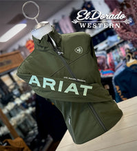 Load image into Gallery viewer, Ariat women softshell jacket - relic / sea foam green