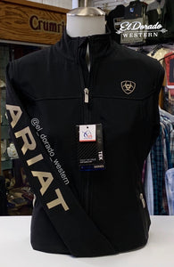 Ariat Women's New Team Softshell Jacket - Black/Gold