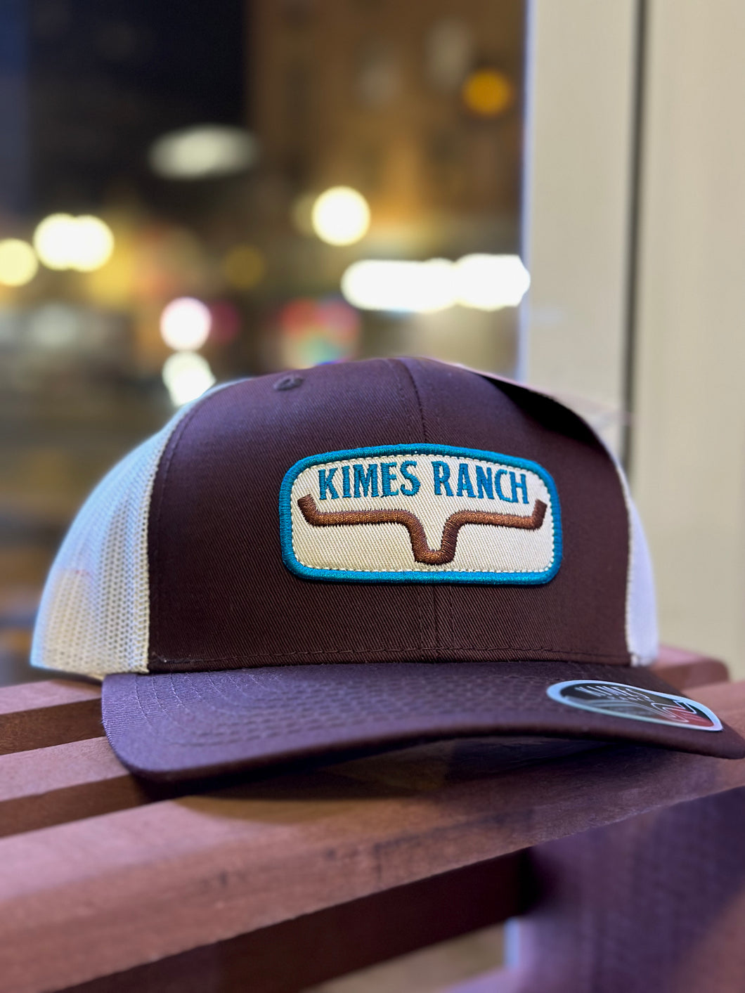 Kimes Ranch Cap Rolling Trucker - Brown / cream