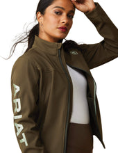Load image into Gallery viewer, Ariat women softshell jacket - relic / sea foam green