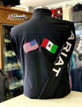 Load image into Gallery viewer, Ariat Men&#39;s New Team Softshell USA/MEXICO jacket - Black