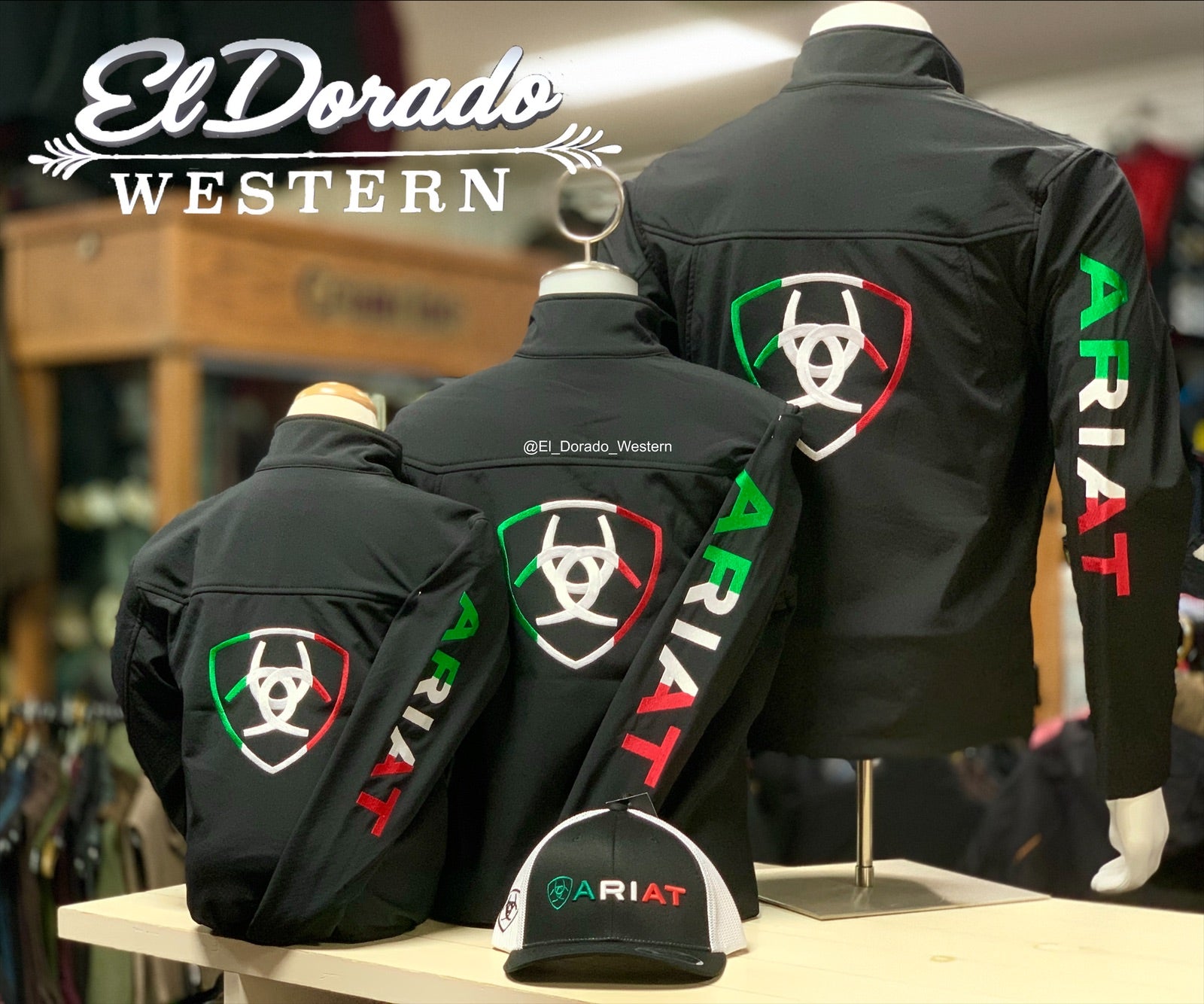 Ariat Men's soft shell jacket - Logo Mexico Black – Dorado Western