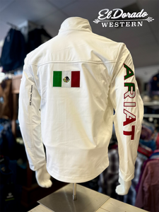 Ariat Mens Softshell Jacket - White/Mexico