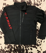 Load image into Gallery viewer, Ariat Men’s 2.0 softshell Jacket - Black / Red (El Dorado Exclusive)