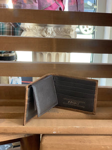 Ariat Bi-Fold Wallet - USA stitching distressed leather