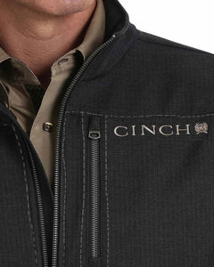 Cinch men textured jacket - charcoal
