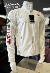 Ariat Mens Softshell Jacket - White/Mexico